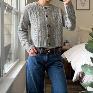 Old Navy Wool-Blend Cable Knit Cardigan